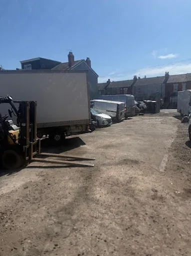 The yard outside the Autos Craft LTD workshop on Cherrywood Road, Birmingham